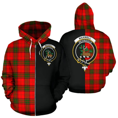 Printivon Custom Your Text Maxwell Modern Tartan Hoodie Half Of Me