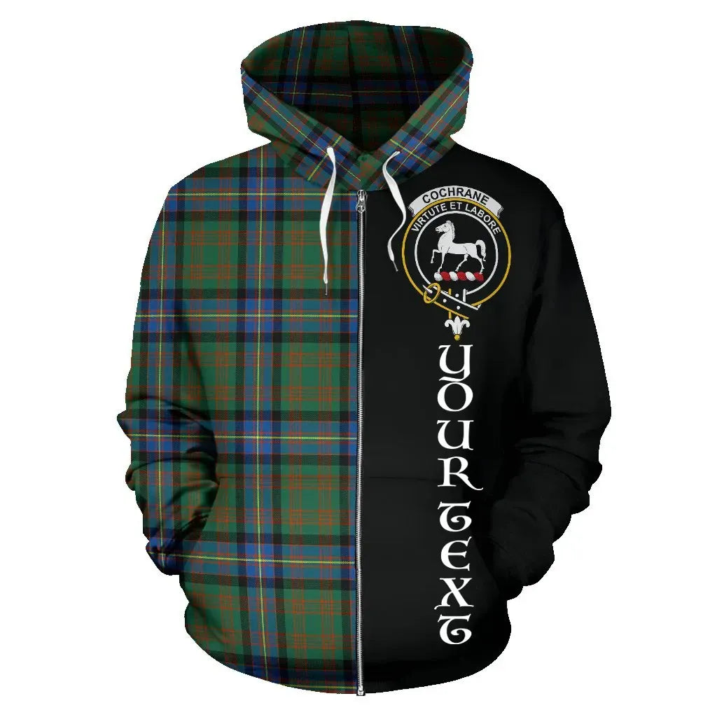 Printivon Custom Your Text Cochrane Ancient Tartan Hoodie Half Of Me