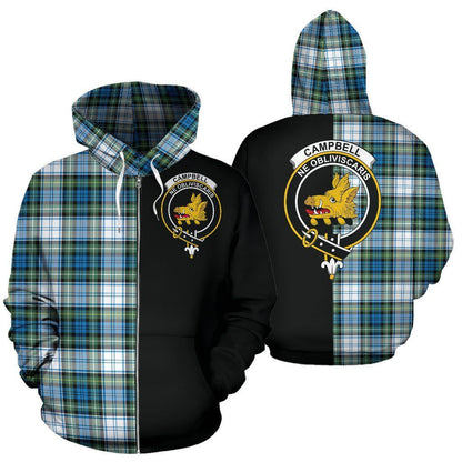 Printivon Custom Your Text Campbell Dress Ancient Tartan Hoodie Half Of Me
