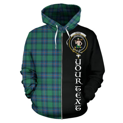 Printivon Custom Your Text Shaw Ancient Tartan Hoodie Half Of Me