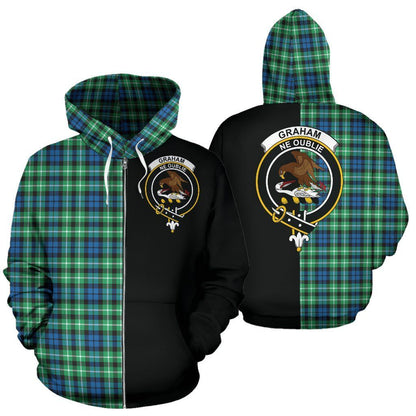 Printivon Custom Your Text Graham Of Montrose Ancient Tartan Hoodie Half Of Me
