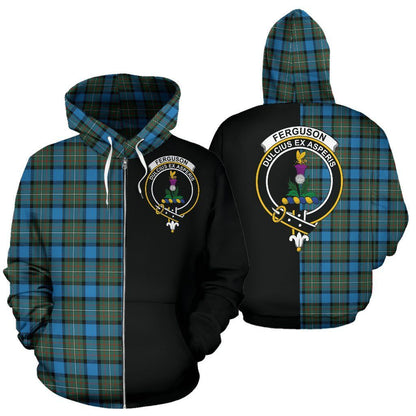 Printivon Custom Your Text Fergusson Ancient Tartan Hoodie Half Of Me