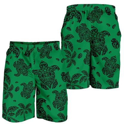 Hawaii Shorts Tribal Turtle Palm Tree All Over Print Men's Shorts