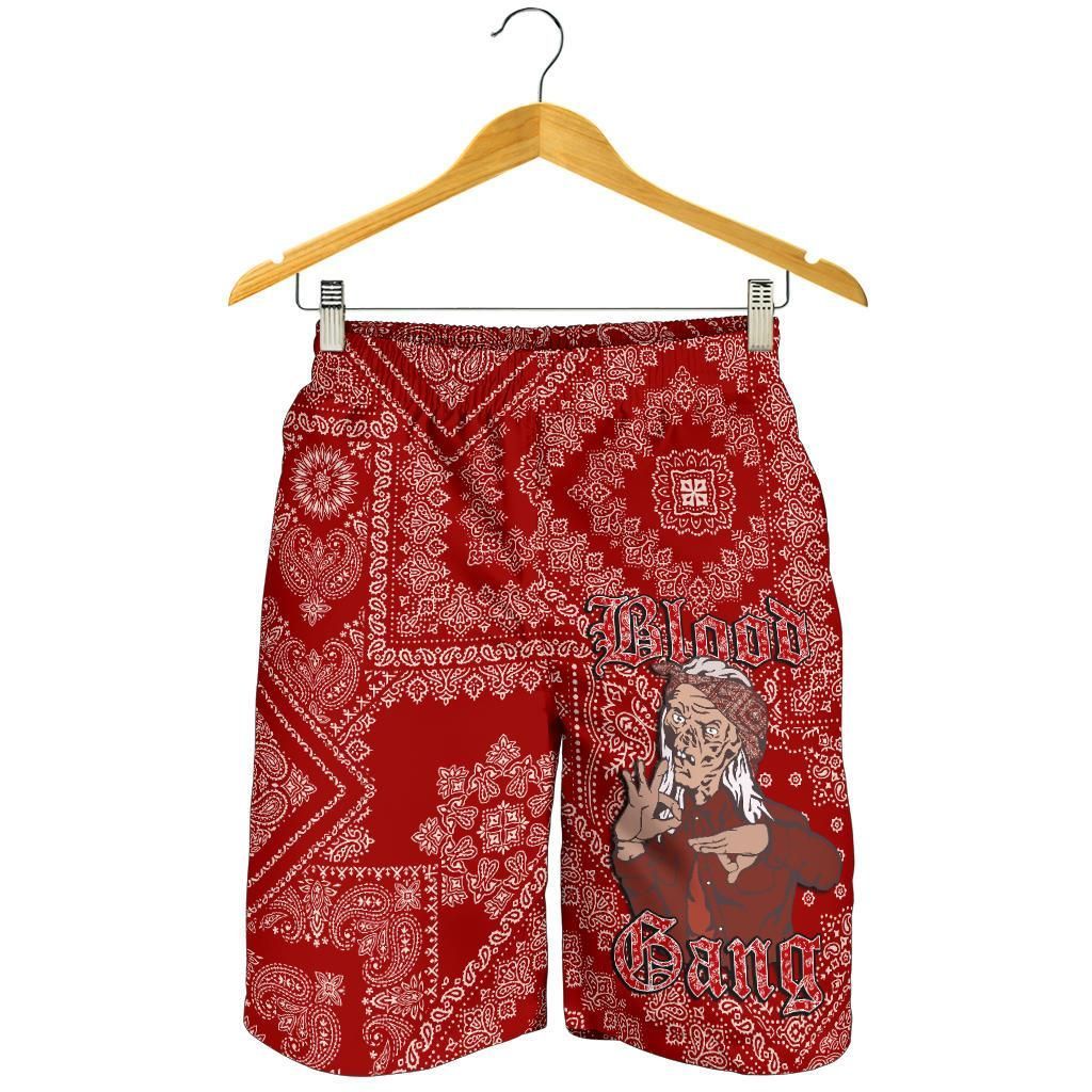 Blood Gang Men's Shorts Red Paisley