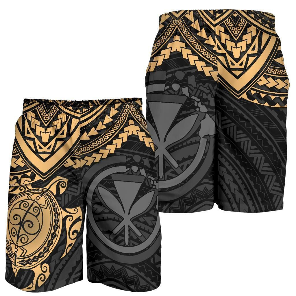 Hawaii Shorts Tribal Turtle Kanaka Maoli All Over Print Men's Shorts 8