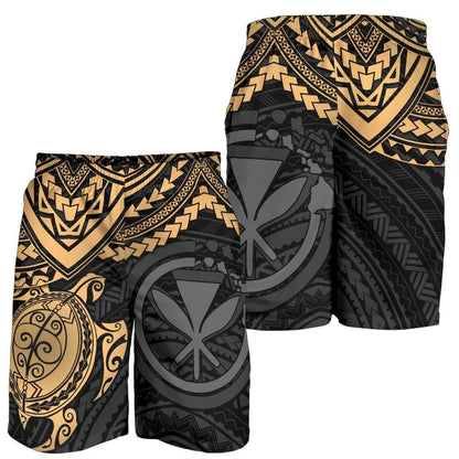 Hawaii Shorts Tribal Turtle Kanaka Maoli All Over Print Men's Shorts 8