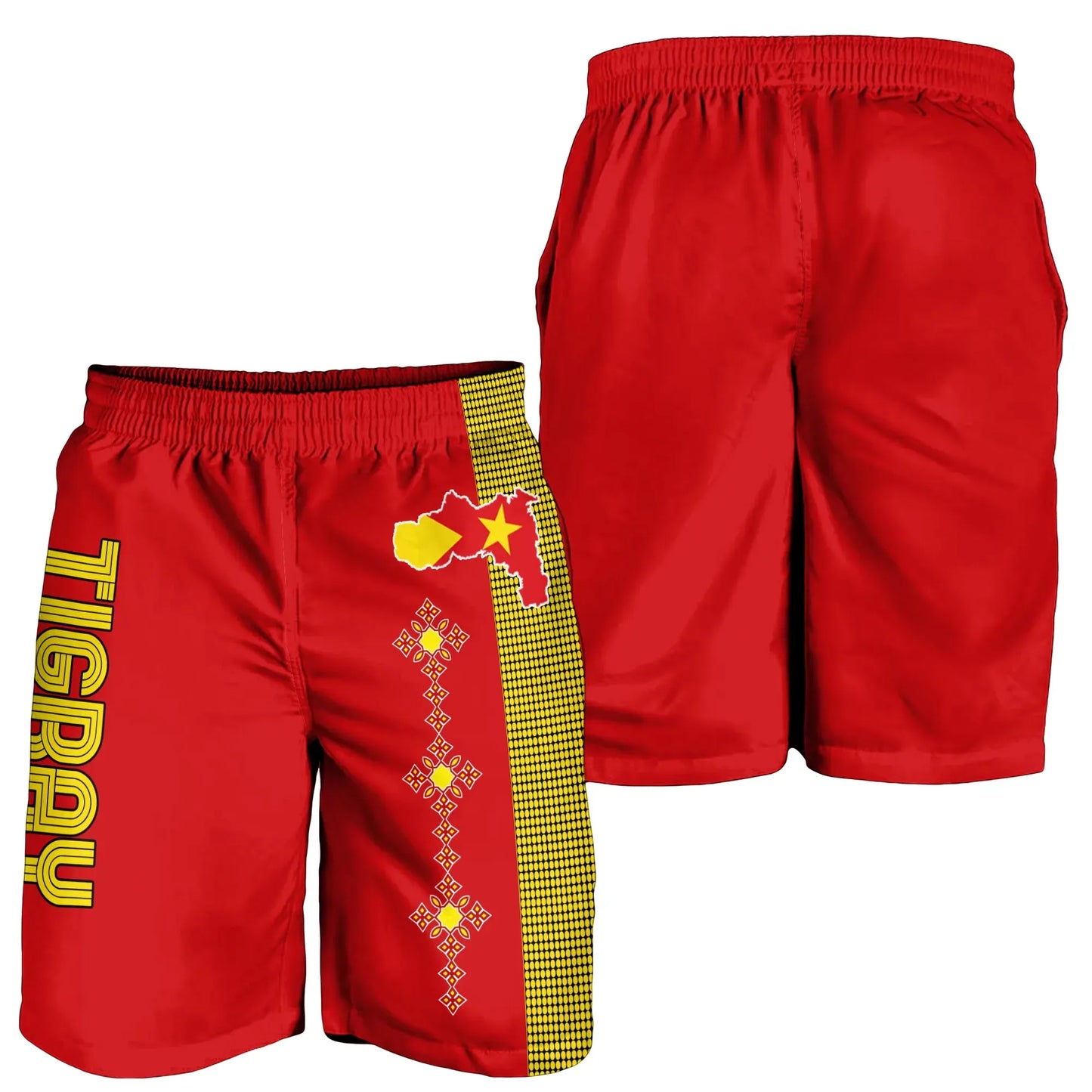 Tigray Short Tigray Round Pattern Flag Men