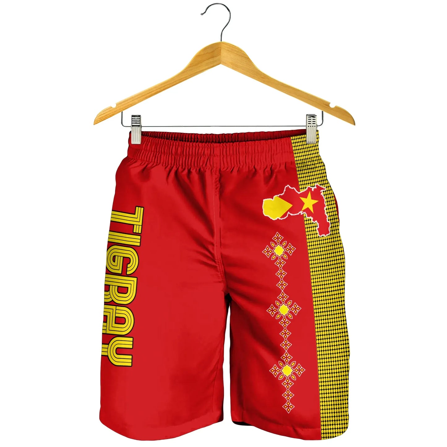 Tigray Short Tigray Round Pattern Flag Men