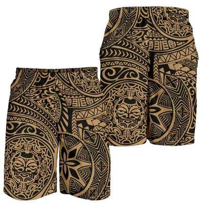 Hawaii Shorts Tribal Tiki Sun God All Over Print Men's Shorts