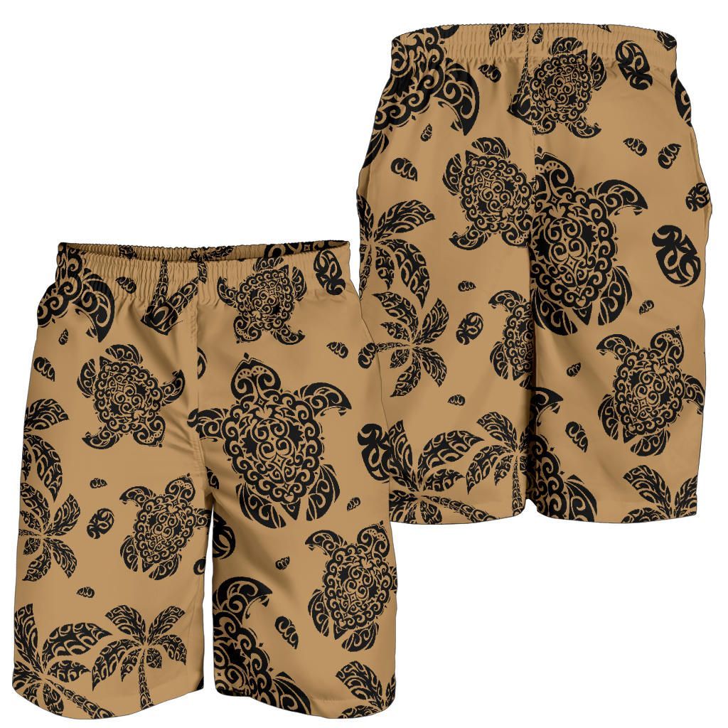 Hawaii Shorts Tribal Turtle Palm Tree All Over Print Men's Shorts
