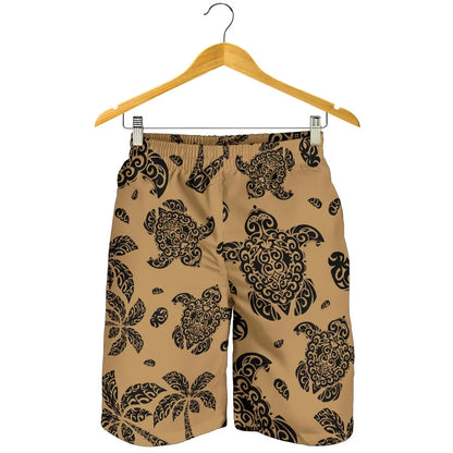 Hawaii Shorts Tribal Turtle Palm Tree All Over Print Men's Shorts