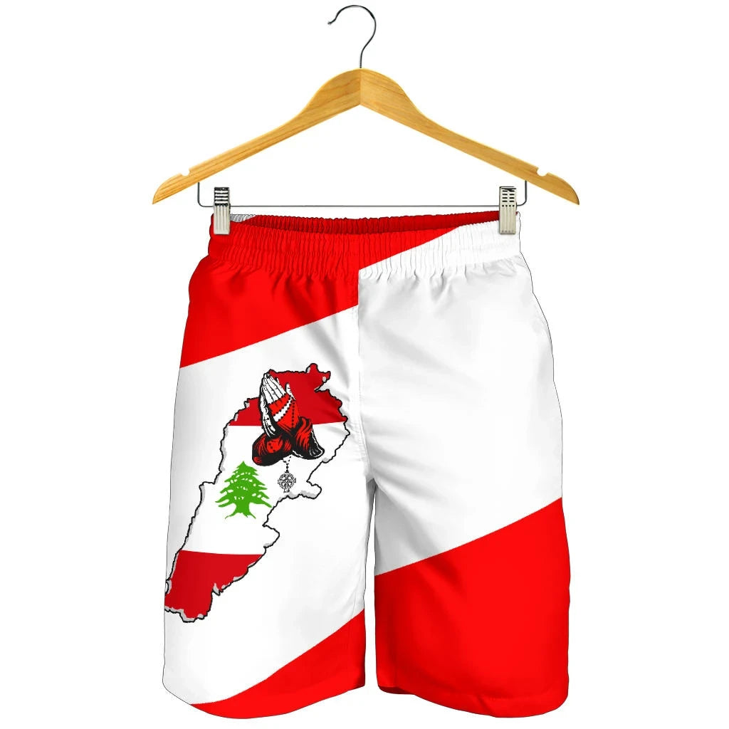 Beirut Lebanon Shorts Men Pray For Lebanon
