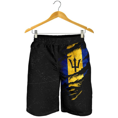 Barbados In Me All Over Print Men's Shorts Special Grunge Style