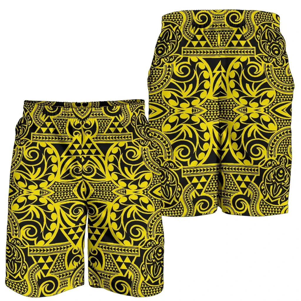 Hawaii Shorts Tribal Turtle All Over Print Men's Shorts