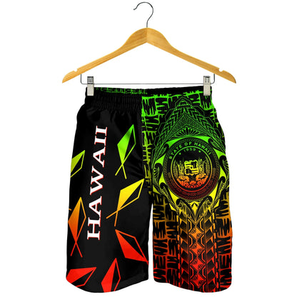 Hawaii Men Shorts Hawaii Seal Rocket Style Reggae 8