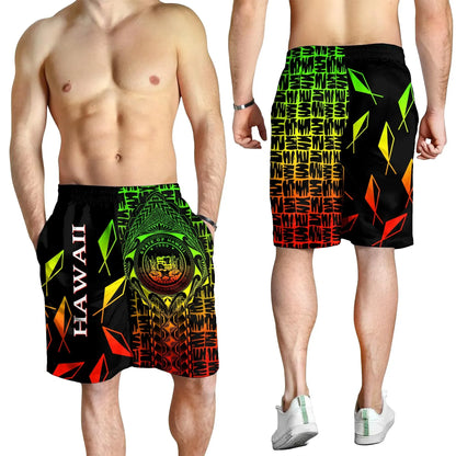 Hawaii Men Shorts Hawaii Seal Rocket Style Reggae 8