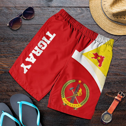Tigray Short Tigray Flag Maps Red Men