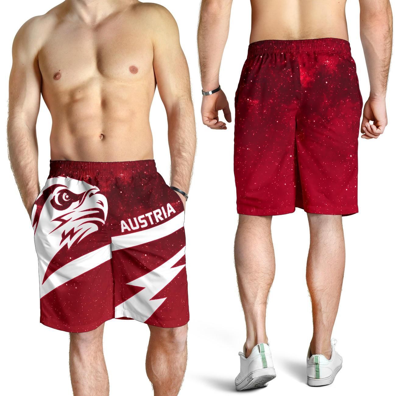 Austria Men's Shorts Eagle Galaxy
