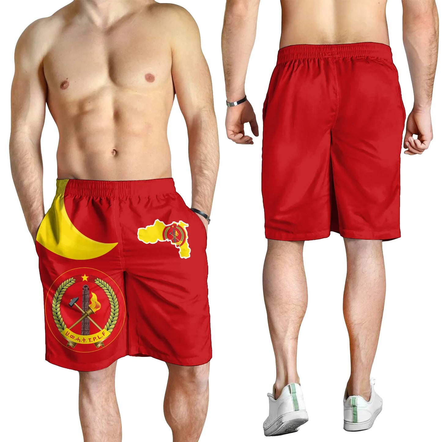 Tigray Men's Shorts Tigray Coat Of Arms Flag Lion