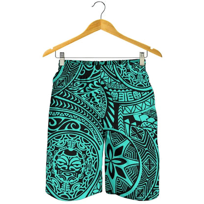 Hawaii Shorts Tribal Tiki Sun God All Over Print Men's Shorts