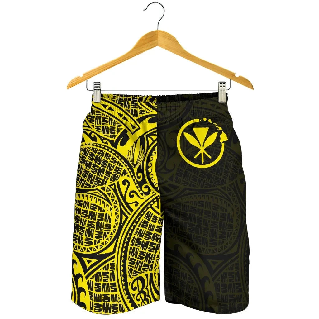 Hawaii Shorts Tribal Kanaka Maoli All Over Print Men's Shorts