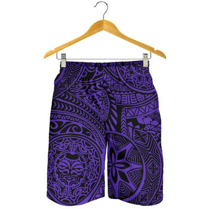 Hawaii Shorts Tribal Tiki Sun God All Over Print Men's Shorts