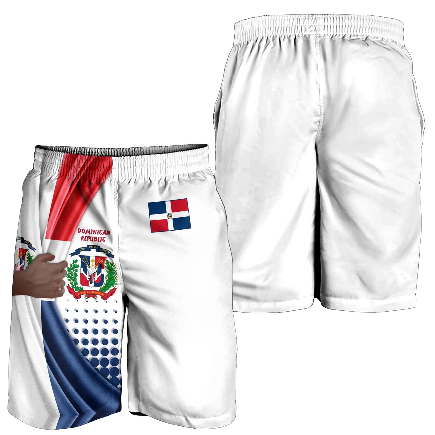 Dominican Republic Men's Short Flag And Coat Of Arms