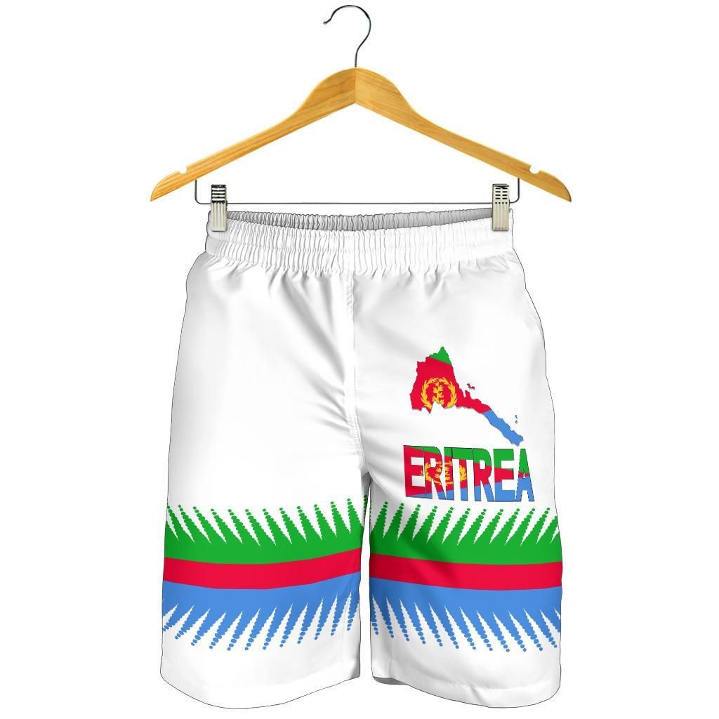 Eritrea United Flag White Men's Shorts