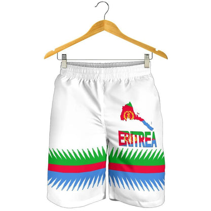 Eritrea United Flag White Men's Shorts