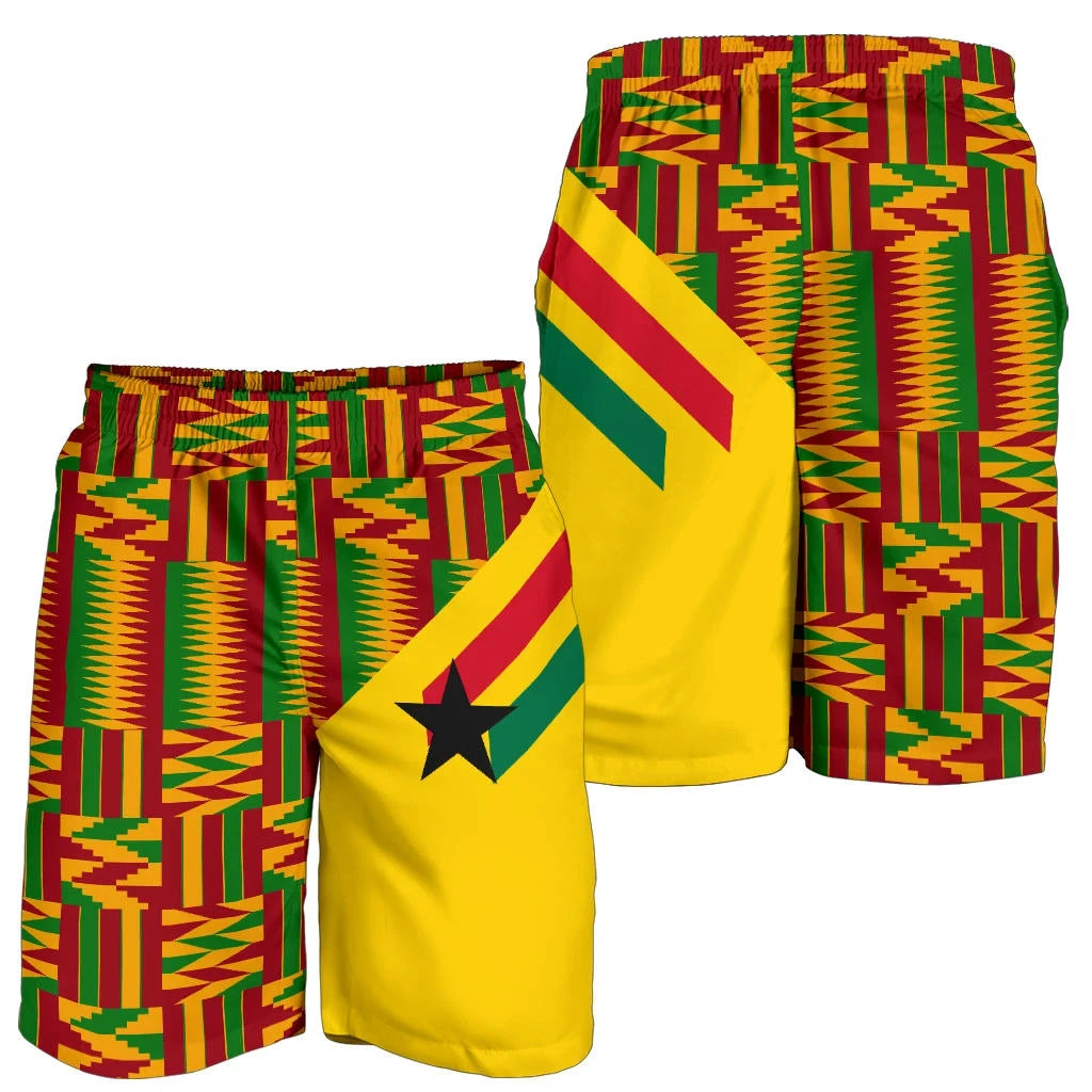 Ghana Shorts Ankara Tops Striped Men