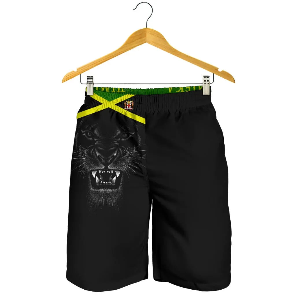 Africa Shorts Jamaica Lion Flag Color