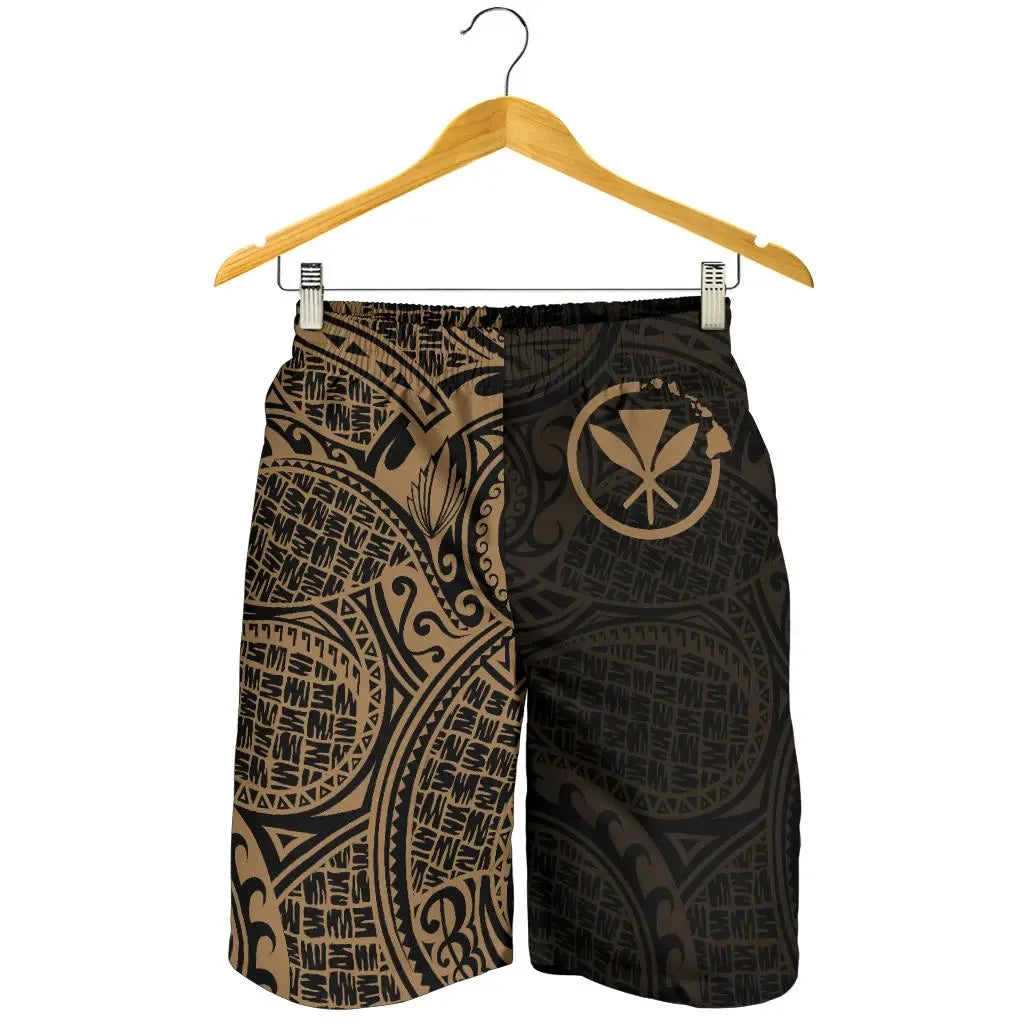 Hawaii Shorts Tribal Kanaka Maoli All Over Print Men's Shorts Th5