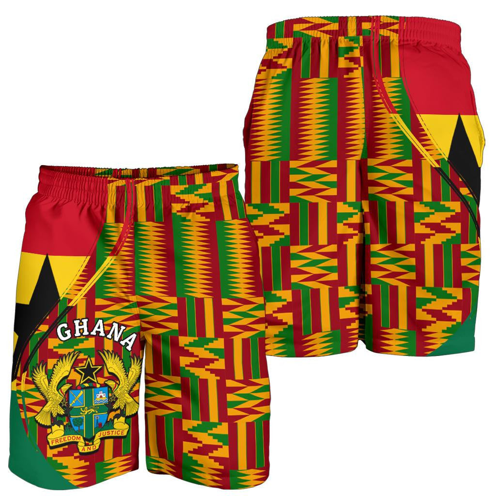 Ghana Men's Shorts Kente Cloth