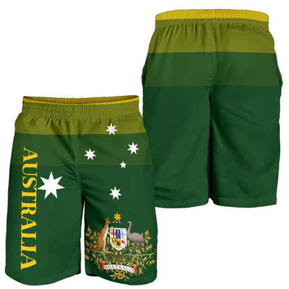 Australia Shorts Coat Of Arms Radiant Color Men
