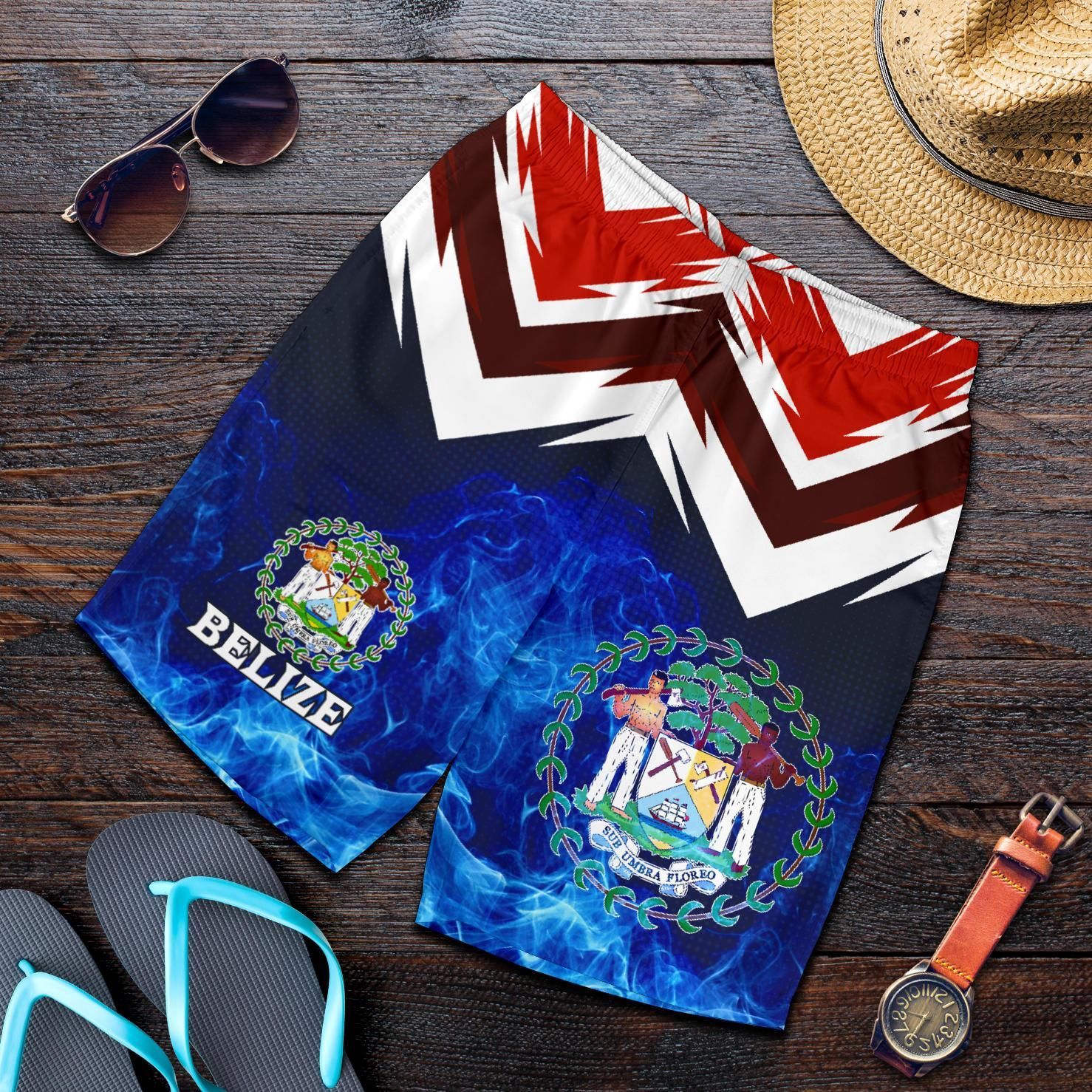 Belize Short Belize All Over Print Summer Men Shorts