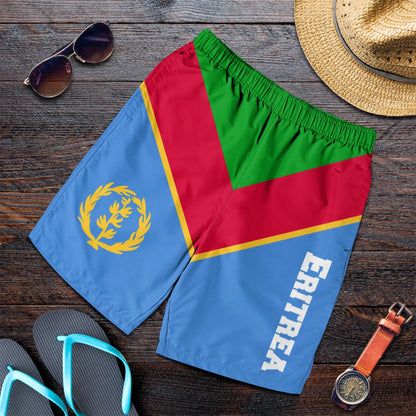 Eritrea Men's Shorts Eritrea Rising Coat Of Arms