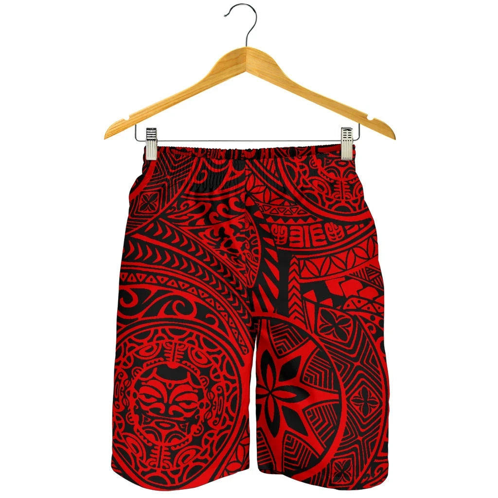 Hawaii Shorts Tribal Tiki Sun God All Over Print Men's Shorts