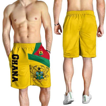 Ghana Short Ghana Flag Maps Yellow