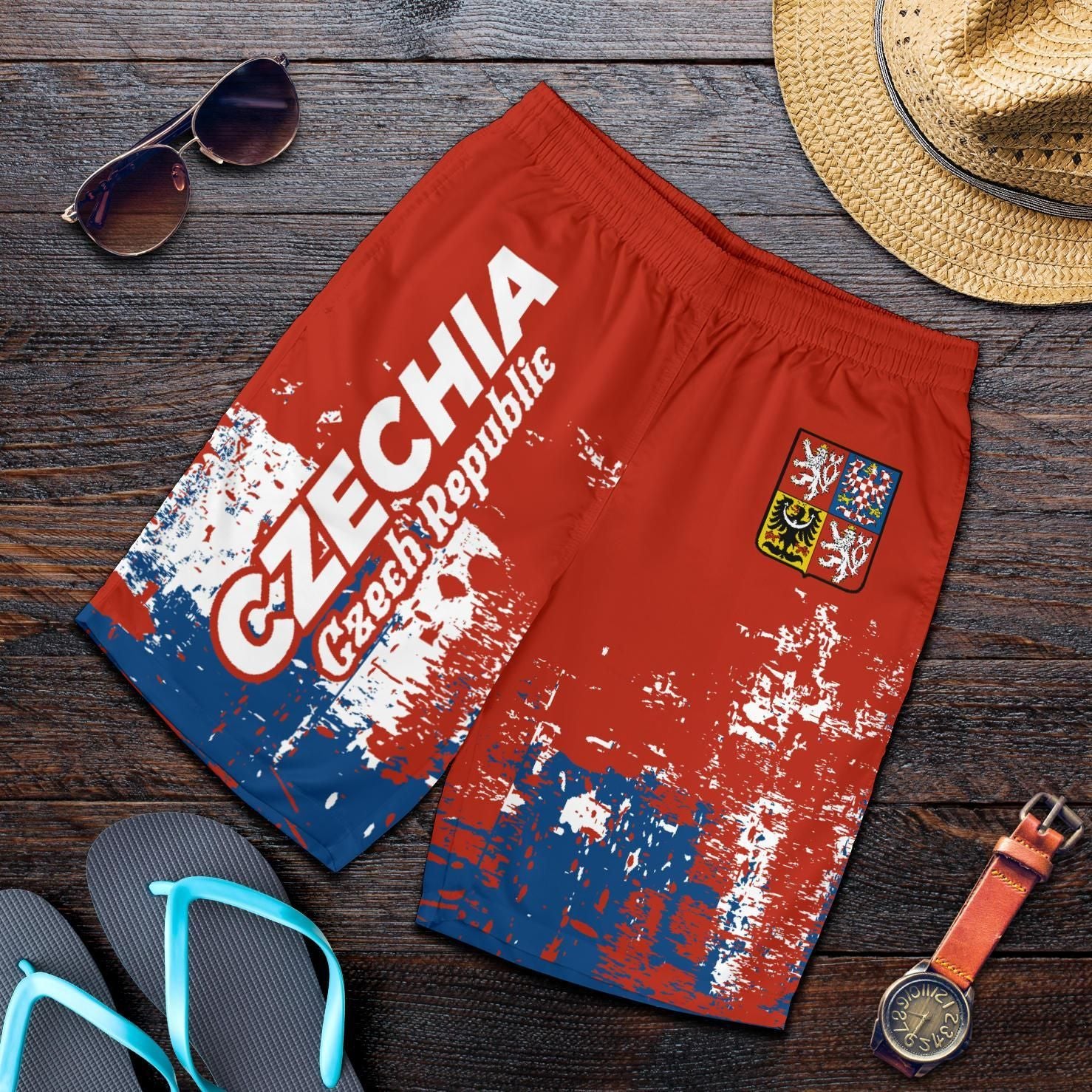 Czech Republic Men Short Smudge Style 0