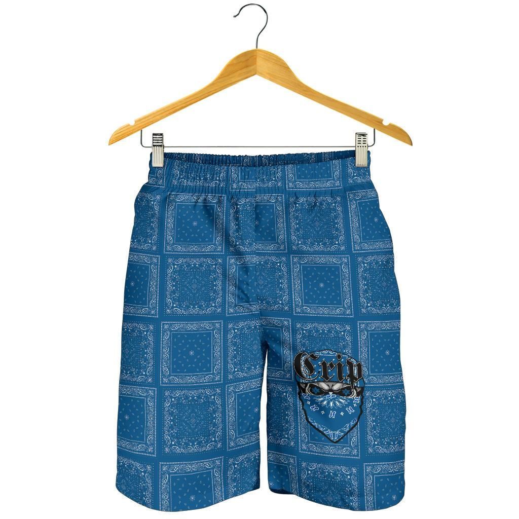 Crips Gang Men's Shorts Special Skull