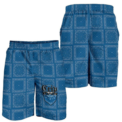Crips Gang Men's Shorts Special Skull