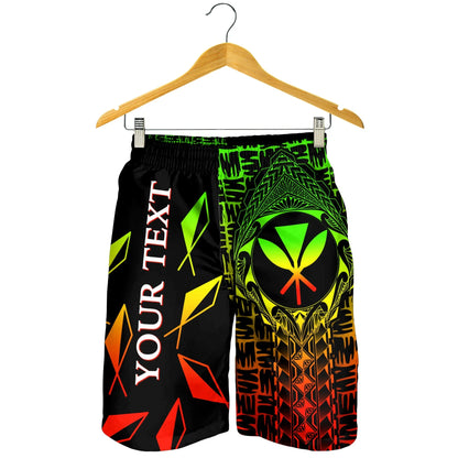 Hawaii Custom Personalised Men's Shorts Kanaka Maoli Rocket Style Reggae 8