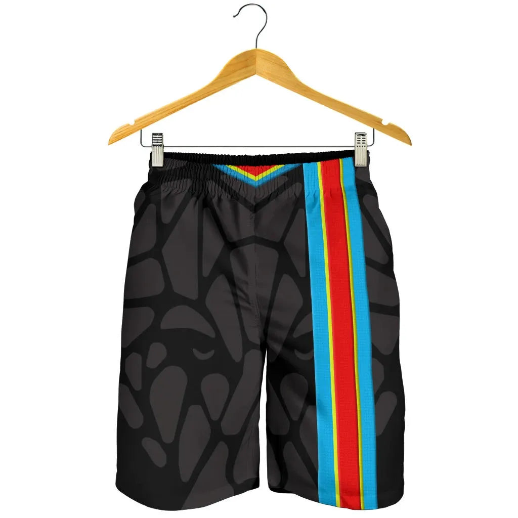Africa Shorts Democratic Republic of the Congo Flag Color