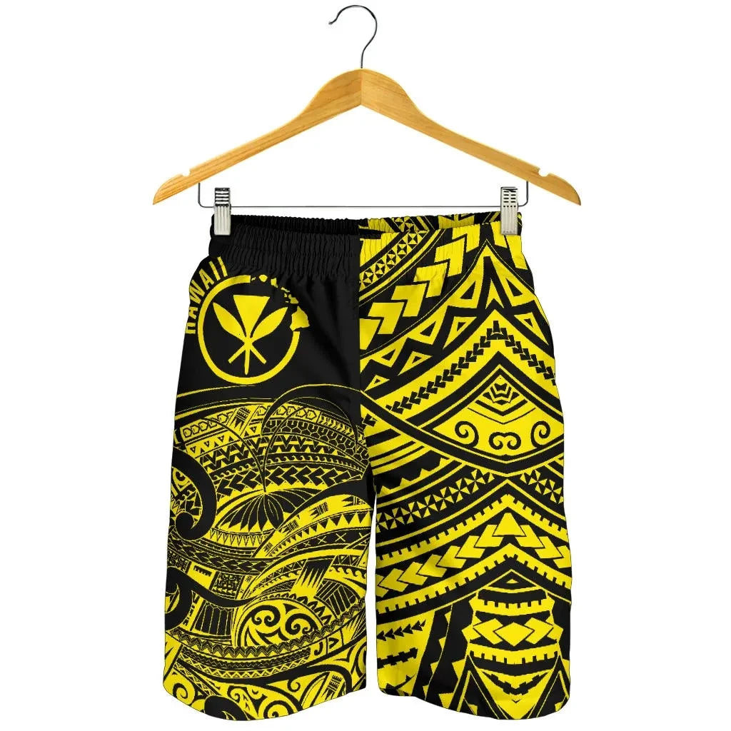 Hawaii Shorts Tribal Kanaka Maoli All Over Print Men's Shorts