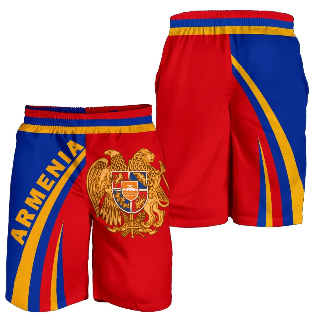 Armenia Coat Of Arms Up Style Men's Short