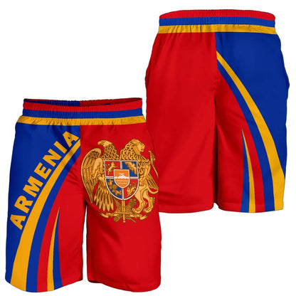 Armenia Coat Of Arms Up Style Men's Short
