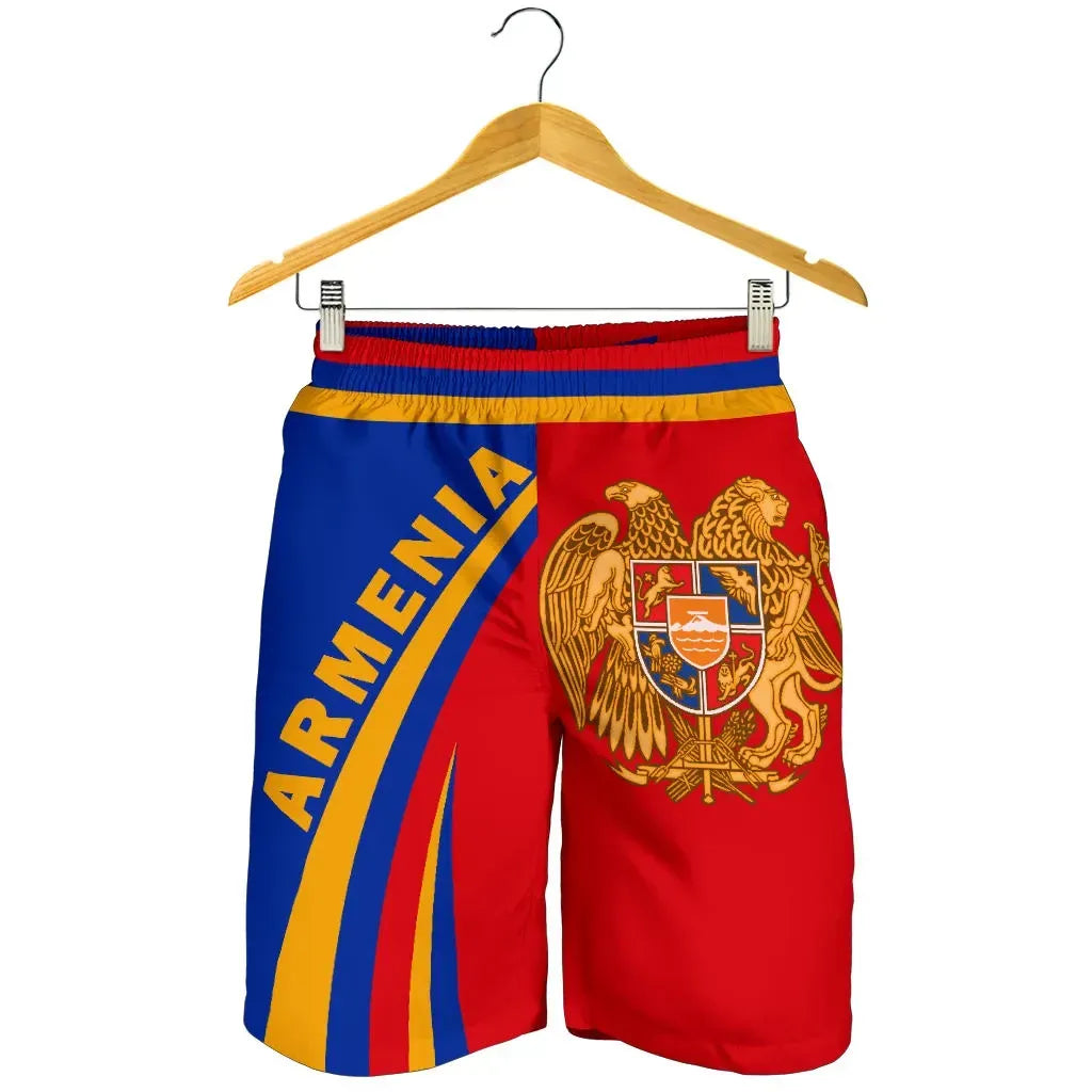 Armenia Coat Of Arms Up Style Men's Short