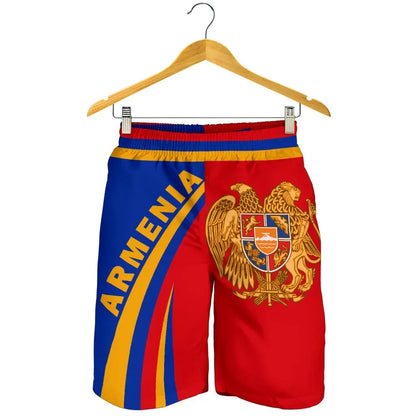 Armenia Coat Of Arms Up Style Men's Short
