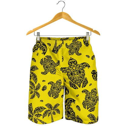 Hawaii Shorts Tribal Turtle Palm Tree All Over Print Men's Shorts