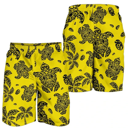 Hawaii Shorts Tribal Turtle Palm Tree All Over Print Men's Shorts